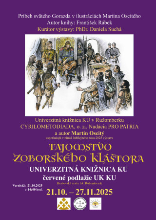 Výstava Martina Oscitého Tajomstvo Zoborského kláštora 21. 10. 2025 v Ružomberku