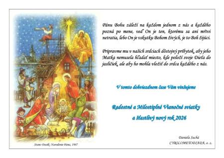 Daniela Suchá, OZ CYRILOMETODIADA (21. 12. 2025)